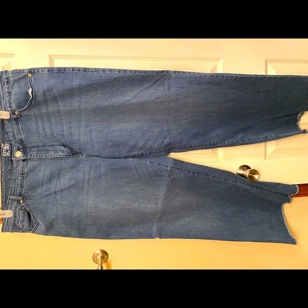 Size 24 Terra and Sky frayed bottom Jean